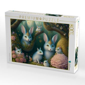 Produktbild: CALVENDO Puzzle Fantasiehasen im M&auml;rchenland | 1000 Teile Lege-Gr&ouml;&szlig;e 64x48cm Foto-Puzzle f&uuml;r gl&uuml;ckliche Stunden