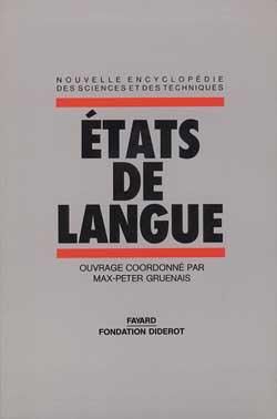 Produktbild: Etats de langue