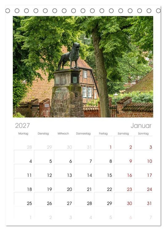 Produktbild: Tischplaner 2027 - Deutschlands sch&ouml;nste Altst&auml;dte - Schleswig-Holstein (A5 Tischkalender zum Aufstellen) CALVENDO