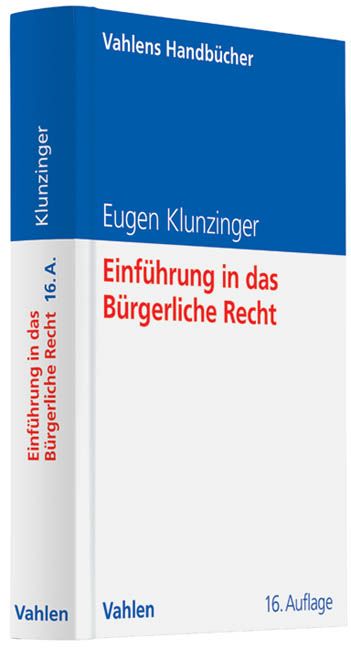 Produktbild: Einf&uuml;hrung in das B&uuml;rgerliche Recht