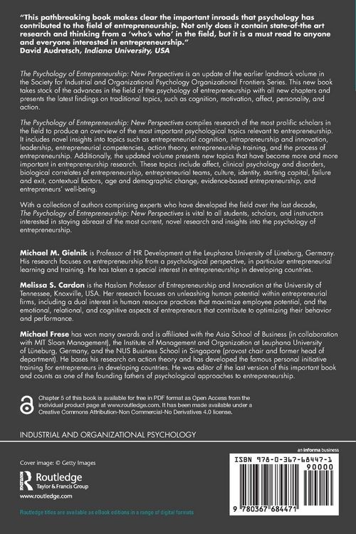 Produktbild: The Psychology of Entrepreneurship