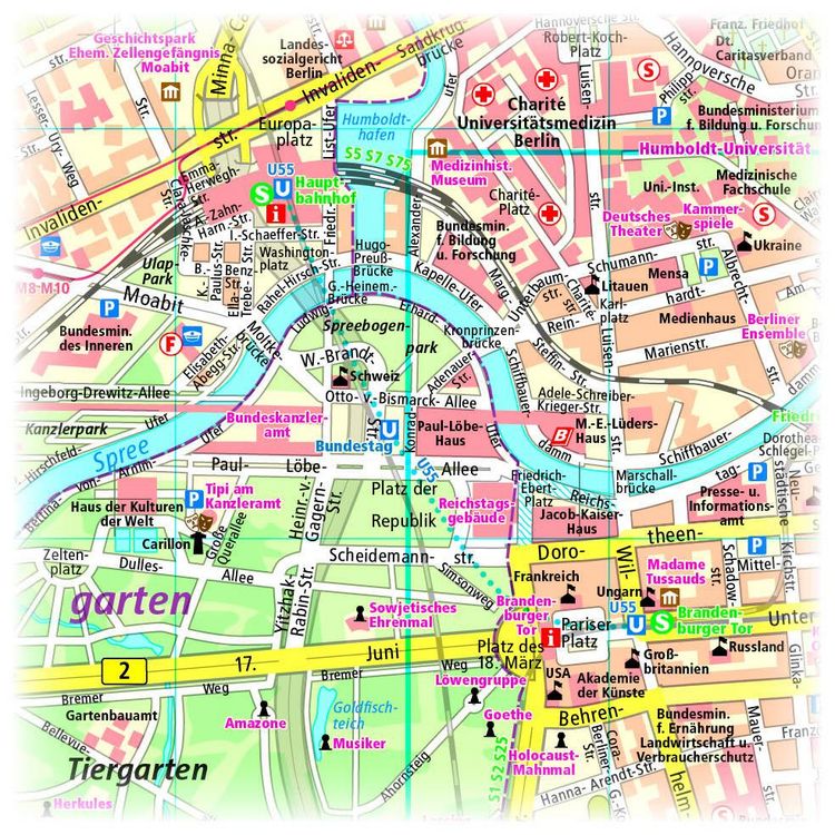 Produktbild: Publicpress Stadtplan Berlin 1:18.000