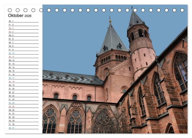 Produktbild: Mainz - Ansichtssache (Tischkalender 2026 DIN A5 quer), CALVENDO Monatskalender