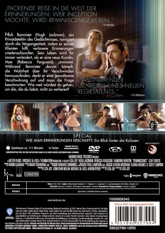 Produktbild: Reminiscence: Die Erinnerung stirbt nie