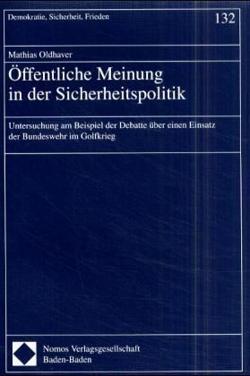 Produktbild: &Ouml;ffentliche Meinung in der Sicherheitspolitik