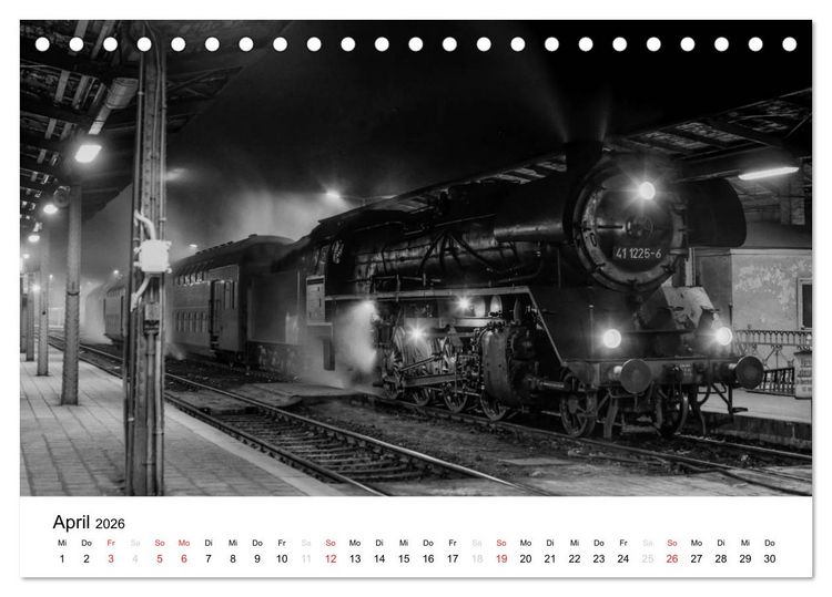 Produktbild: Dampfloks in der DDR (Tischkalender 2026 DIN A5 quer), CALVENDO Monatskalender