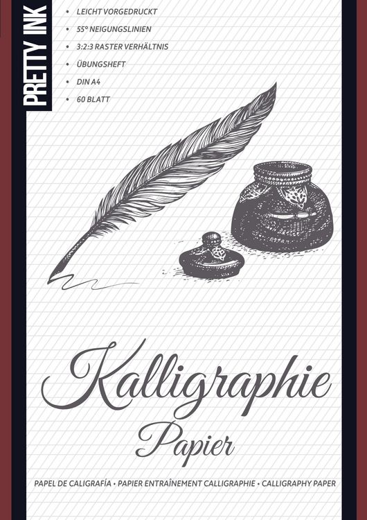 Produktbild: Kalligraphie Papier - &Uuml;bungsheft
