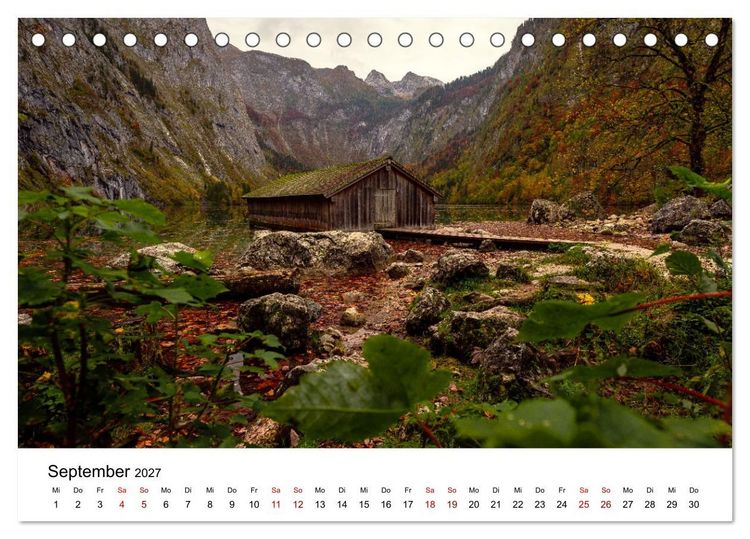 Produktbild: Berchtesgaden - Natursch&ouml;nheiten in Bayern (Tischkalender 2027 DIN A5 quer), CALVENDO Monatskalender