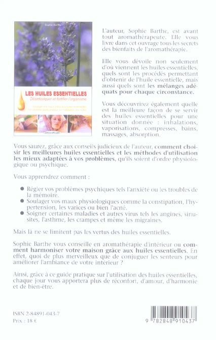 Produktbild: Les huiles essentielles : d&eacute;sintoxiquer et fortifier l'organisme