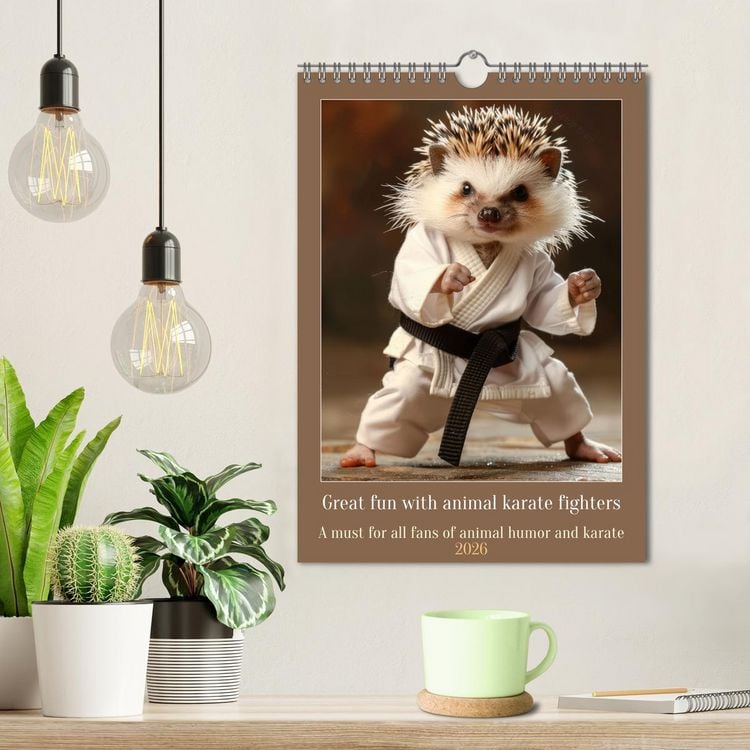 Produktbild: Great fun with animal karate fighters (Wall Calendar 2026 DIN A4 portrait), CALVENDO 12 Month Wall Calendar