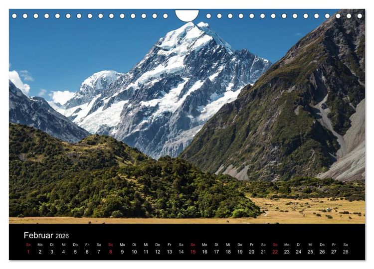 Produktbild: Neuseeland - Paradies am anderen Ende der Welt (Wandkalender 2026 DIN A4 quer), CALVENDO Monatskalender