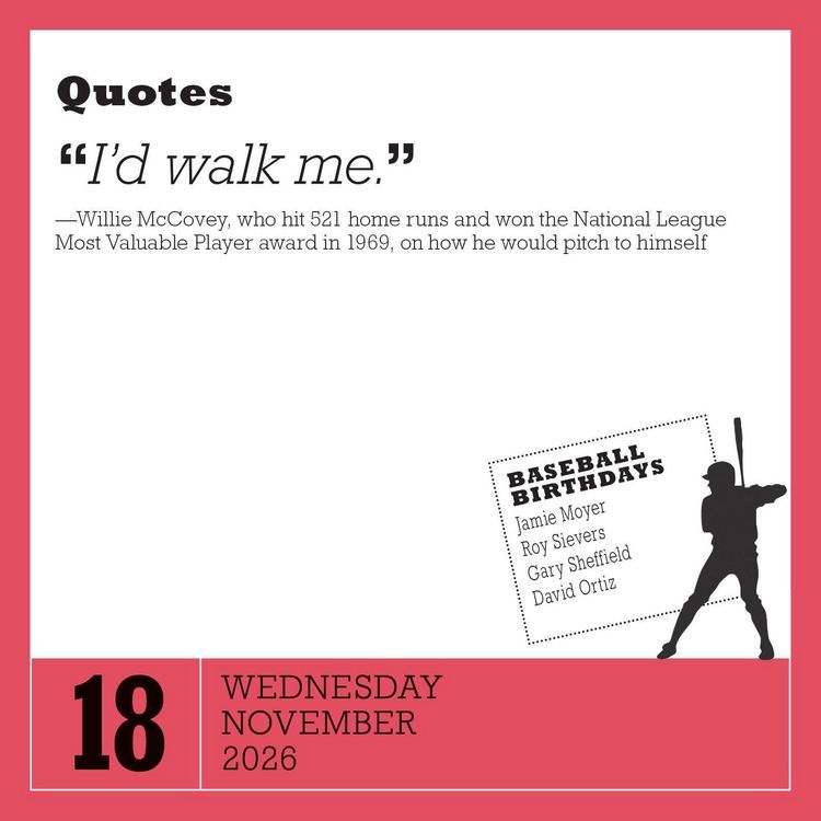 Produktbild: Year of Baseball Trivia Page-A-Day(r) Calendar 2026