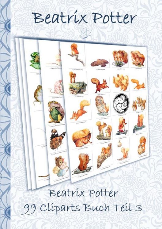 Produktbild: Beatrix Potter 99 Cliparts Buch Teil 3 ( Peter Hase )