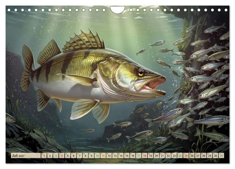 Produktbild: Talsperren - Zander (Wandkalender 2027 DIN A4 quer), CALVENDO Monatskalender