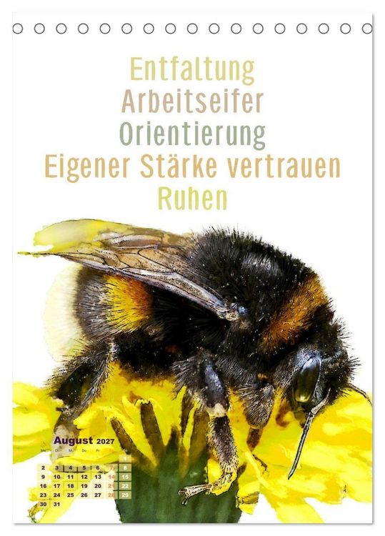 Produktbild: Krafttiere - Inspirierende Begleiter voller Magie und Seele (Tischkalender 2027 DIN A5 hoch), CALVENDO Monatskalender