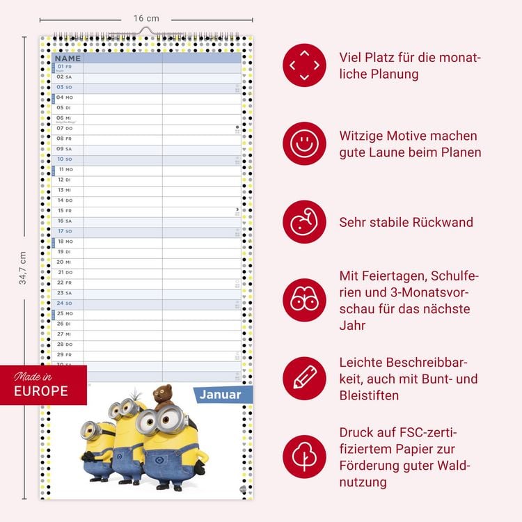 Produktbild: Minions Planer f&uuml;r zwei 2027