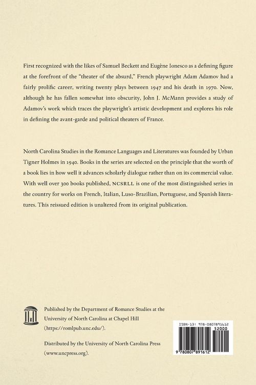 Produktbild: The Theater of Arthur Adamov