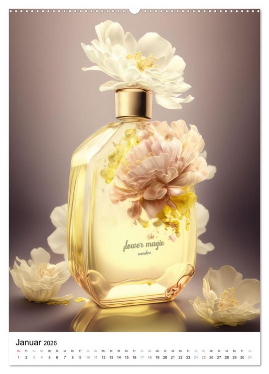Produktbild: Parfum Eleganz im Glas (Wandkalender 2026 DIN A2 hoch), CALVENDO Monatskalender