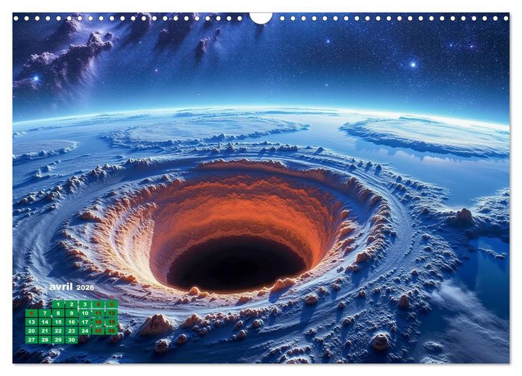 Produktbild: &Agrave; travers l'univers-L'incroyable voyage (Calendrier mural 2026 DIN A3 vertical), CALVENDO calendrier mensuel