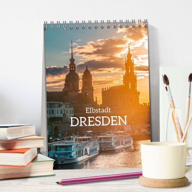 Produktbild: Elbstadt Dresden (Tischkalender 2026 DIN A5 hoch), CALVENDO Monatskalender