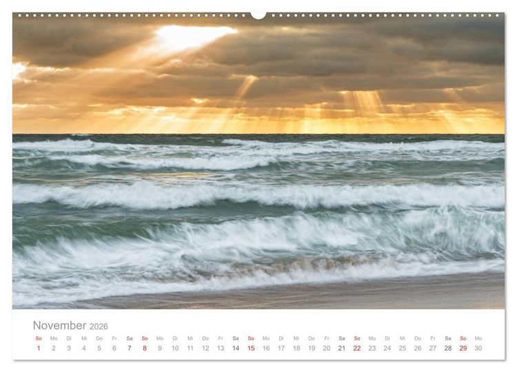 Produktbild: Sylter Lichtstimmungen (Wandkalender 2026 DIN A2 quer), CALVENDO Monatskalender
