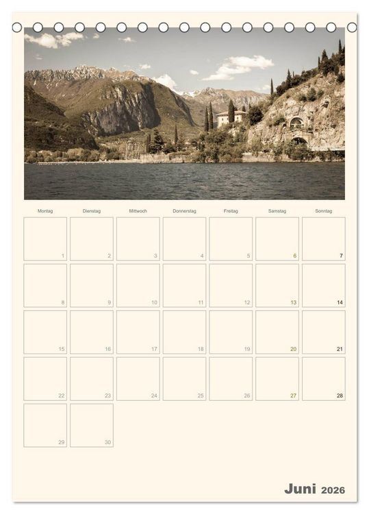 Produktbild: Der Gardasee im Norden 2026 (Tischkalender 2026 DIN A5 hoch), CALVENDO Monatskalender