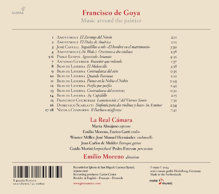Produktbild: Francisco Goya,Music around the painter