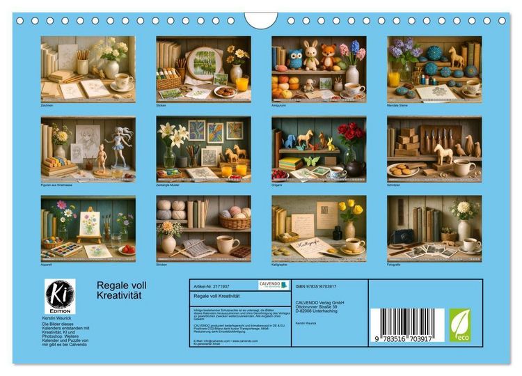 Produktbild: Regale voll Kreativit&auml;t (Wandkalender 2026 DIN A4 quer), CALVENDO Monatskalender