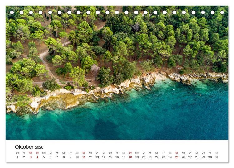 Produktbild: Porec Kalender - Die kroatische Stadt an der Adria (Tischkalender 2026 DIN A5 quer), CALVENDO Monatskalender