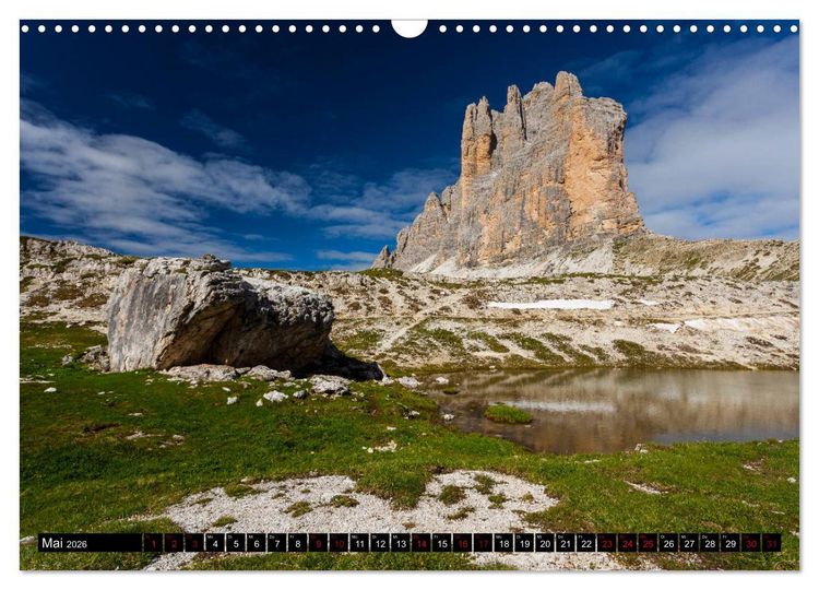 Produktbild: Drei Zinnen. Sextner Dolomiten (Wandkalender 2026 DIN A3 quer), CALVENDO Monatskalender