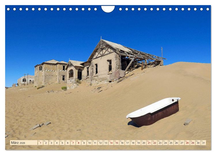 Produktbild: Kolmannskuppe Lost Place in Namibia (Wandkalender 2026 DIN A4 quer), CALVENDO Monatskalender