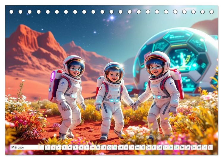Produktbild: Neuer Morgen Mars (Tischkalender 2026 DIN A5 quer), CALVENDO Monatskalender