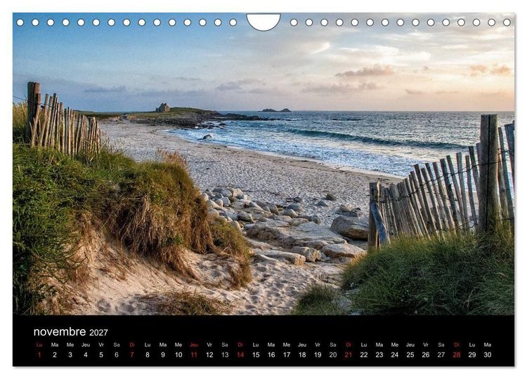 Produktbild: La Bretagne - prises de vue sur un paysage c&ocirc;tier (Calendrier mural 2027 DIN A4 vertical), CALVENDO calendrier mensuel