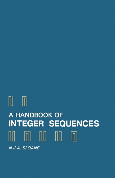 Produktbild: A Handbook of Integer Sequences