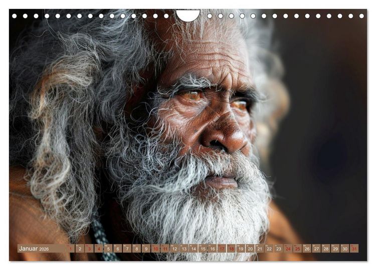 Produktbild: Aborigines - Farben des Outback (Wandkalender 2026 DIN A4 quer), CALVENDO Monatskalender