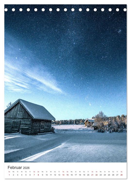 Produktbild: Finnland - Bezaubernde Sch&ouml;nheit. (Tischkalender 2026 DIN A5 hoch), CALVENDO Monatskalender