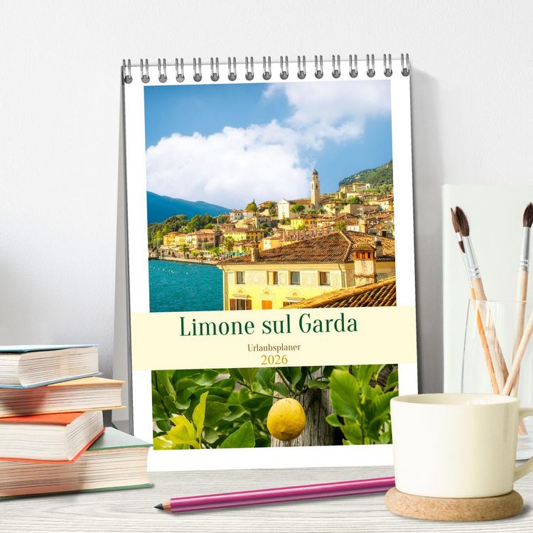 Produktbild: Limone sul Garda - Urlaubsplaner (Tischkalender 2026 DIN A5 hoch), CALVENDO Monatskalender