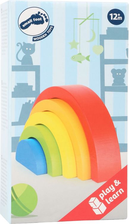 Produktbild: Small foot - Holzbausteine Regenbogen