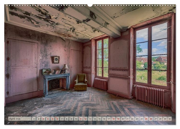 Produktbild: Lost Places - vergessene Sch&auml;tze (hochwertiger Premium Wandkalender 2026 DIN A2 quer), Kunstdruck in Hochglanz