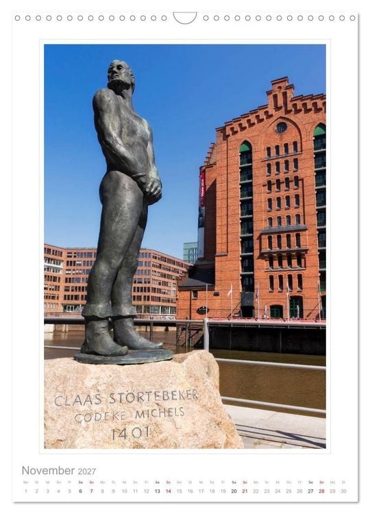 Produktbild: Hamburg - Impressionen einer Stadt (Wandkalender 2027 DIN A3 hoch), CALVENDO Monatskalender