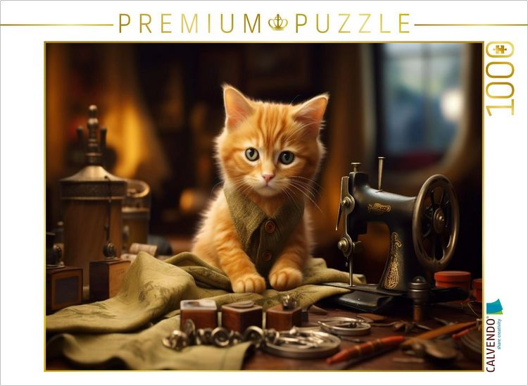 Produktbild: CALVENDO Puzzle Ein Motiv aus dem Kalender M&auml;rchenhafte Helden - Eine Reise in die magische Welt unserer Samtpfoten | 1000 Teile Lege-Gr&ouml;&szlig;e 64x48cm Fo