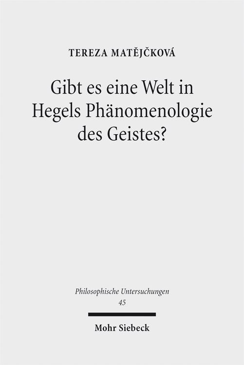 Produktbild: Gibt es eine Welt in Hegels Ph&auml;nomenologie des Geistes?