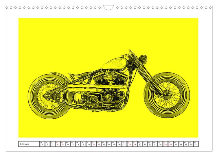 Produktbild: Motor Craft Motorr&auml;der (Wandkalender 2026 DIN A3 quer), CALVENDO Monatskalender