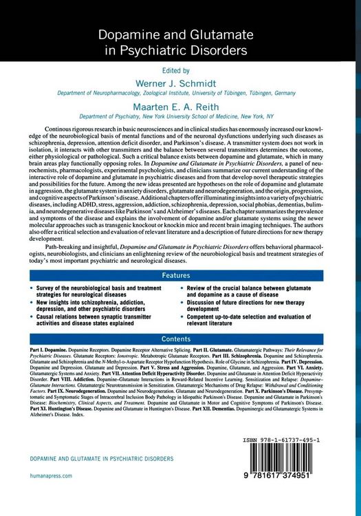 Produktbild: Dopamine and Glutamate in Psychiatric Disorders