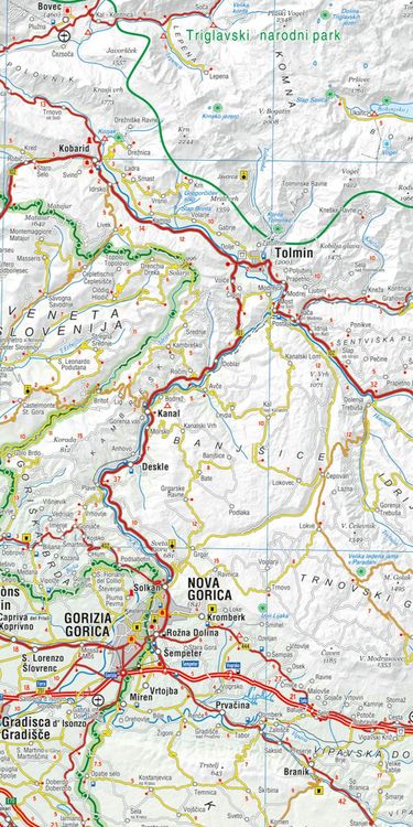 Produktbild: MoTourMaps Slowenien (Julische Alpen &bull; Karawanken) Auto- und Motorradkarte 1:250.000
