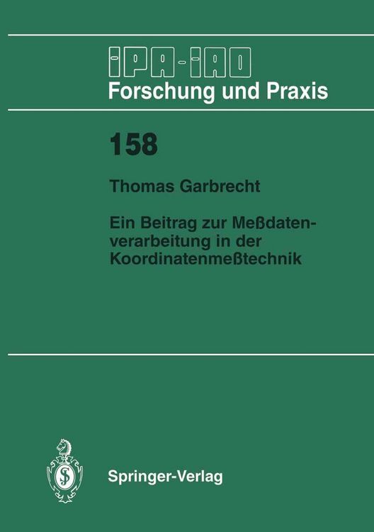 Produktbild: Ein Beitrag zur Me&szlig;datenverarbeitung in der Koordinatenme&szlig;technik