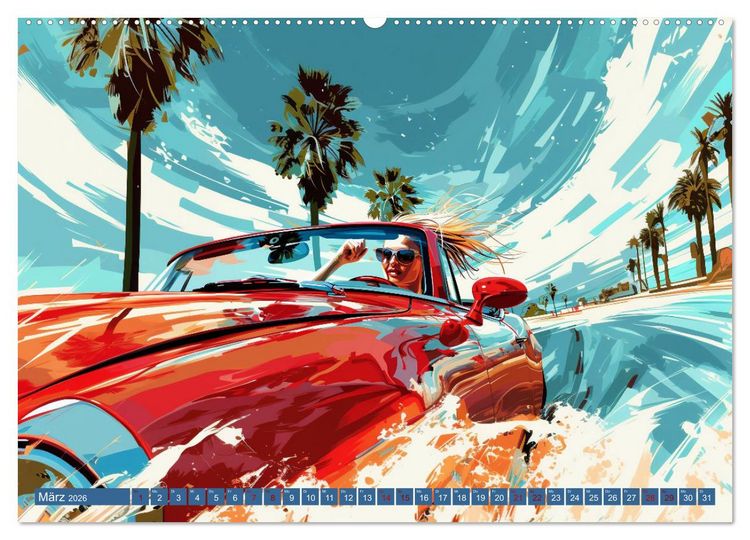 Produktbild: Speed Symphony (hochwertiger Premium Wandkalender 2026 DIN A2 quer), Kunstdruck in Hochglanz