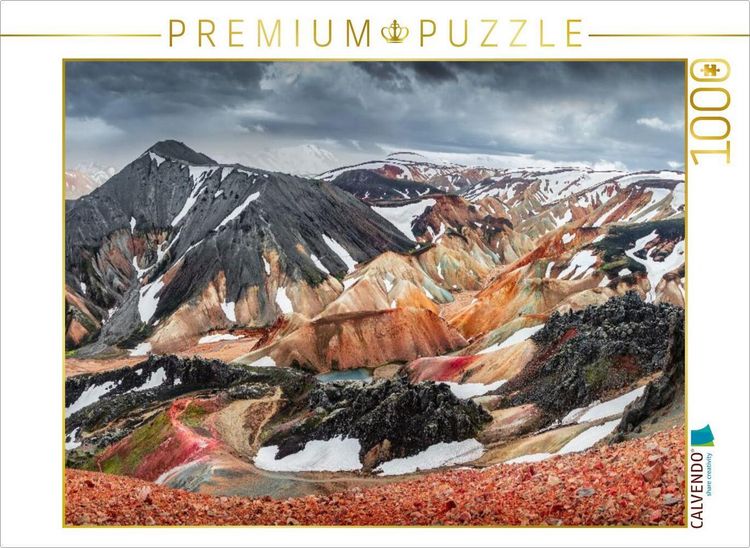 Produktbild: CALVENDO Puzzle Island, Vulkans Bl&aacute;hn&uacute;kur | 1000 Teile Lege-Gr&ouml;&szlig;e 64x48cm Foto-Puzzle f&uuml;r gl&uuml;ckliche Stunden