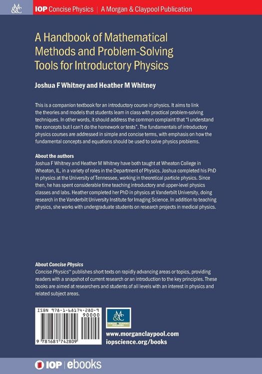 Produktbild: A Handbook of Mathematical Methods and Problem-Solving Tools for Introductory Physics