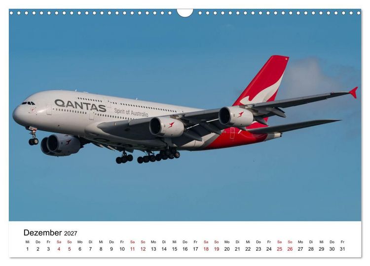 Produktbild: Flugzeuge von Airbus 2027 (Wandkalender 2027 DIN A3 quer), CALVENDO Monatskalender